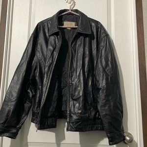 Vintage St. John’s Bay Leather Biker Jacket